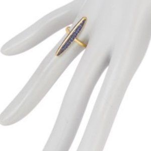 Freida Rothman Baroque Blues Pave Marquise Ring